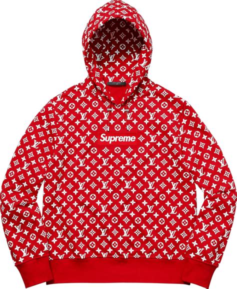 supreme x louis vuitton red hoodie price|louis vuitton supreme jumper.